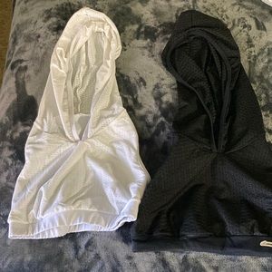 Gym sport bra with hoodie